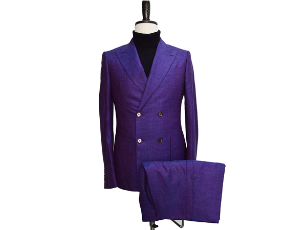 Costume croisé lin/laine Coupe croisée | E-G Creation Paris